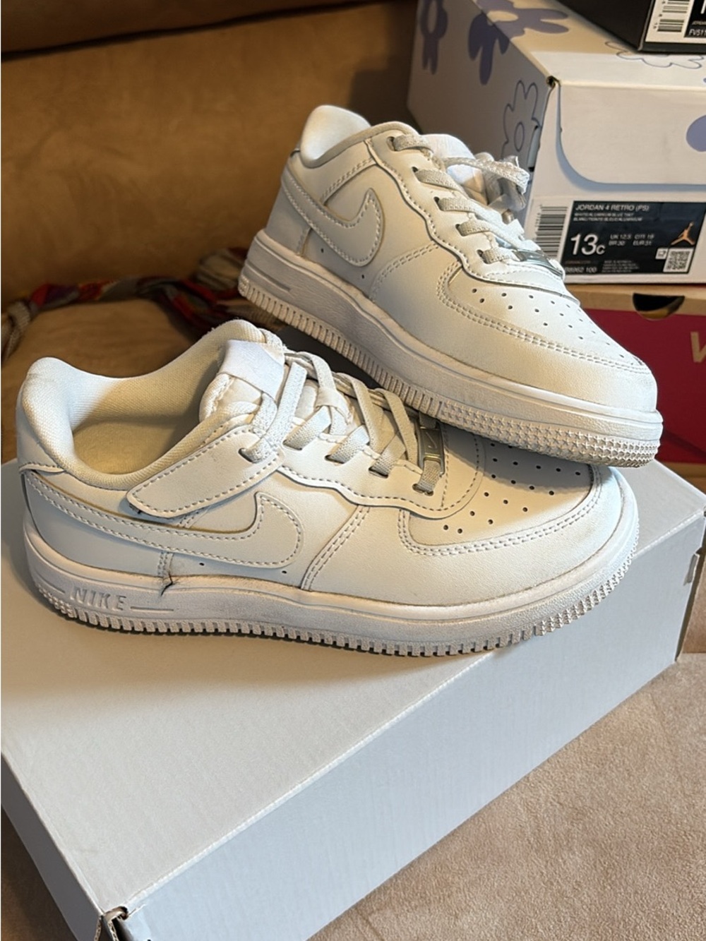 Nike Low-Top White Leather Sneakers